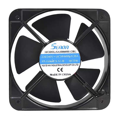18厘米 SA18060HA2BL 220v 0.30A 50/55W 同FP-108ES-B交流风机