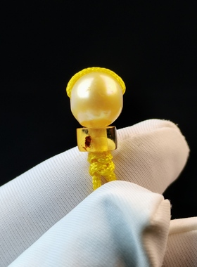 天然淡水珍珠大肠珠8mm三通配饰星月金刚琥珀蜜蜡马蹄珠直切南红