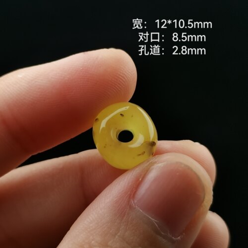天然原矿琥珀蜜蜡随型扣子墩子面包圈微瑕文玩diy手串配饰配珠猴