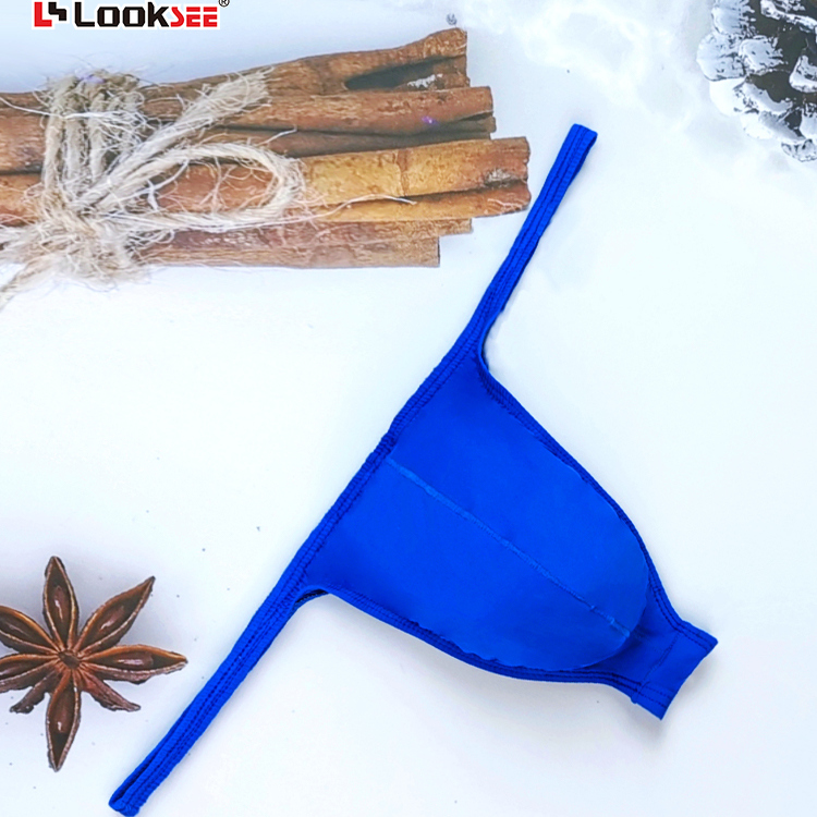 莱茵蓝细腰筋单丁字裤纪念内裤