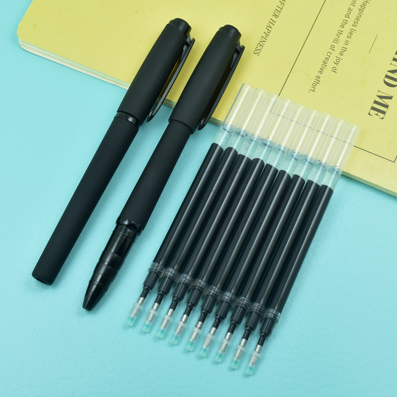 加粗1.0 0.7 0.5MM笔芯大容量大画签字笔硬笔芯黑色签字练字替芯