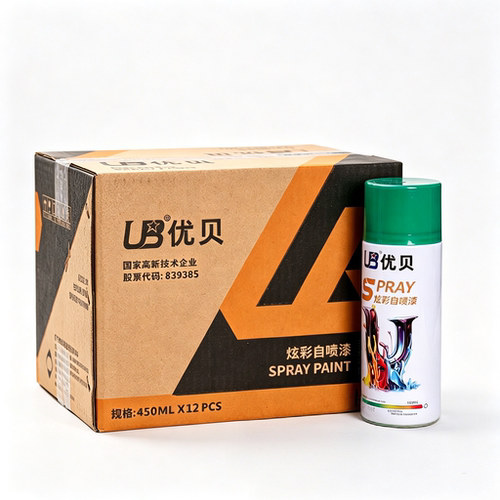 优贝炫彩自喷漆10#墨绿手摇喷漆家具汽车油漆450ml
