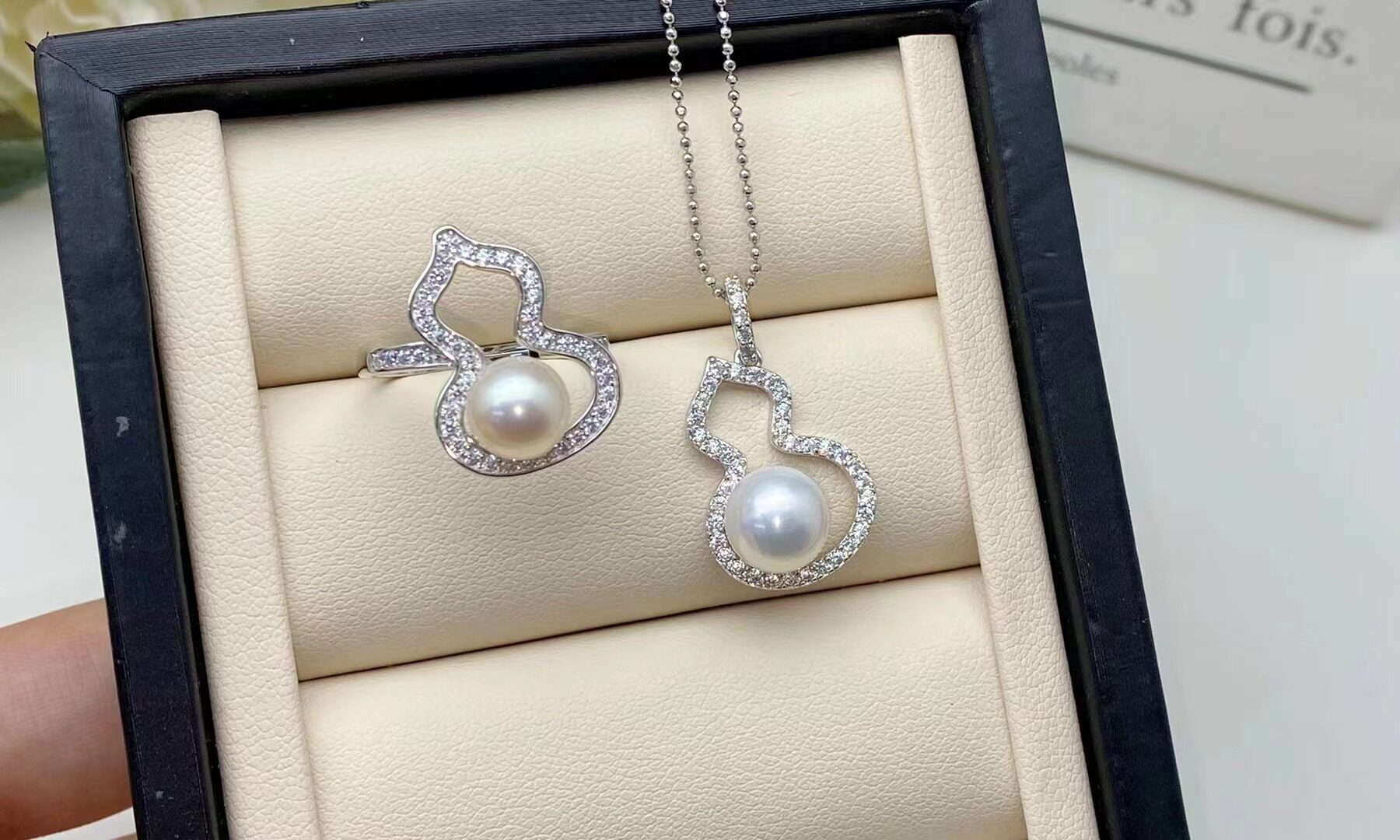 长源纯银镀金葫芦戒指吊坠配件