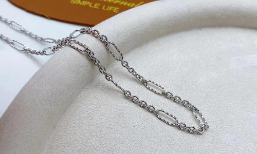 长源纯银单带K金工艺链子