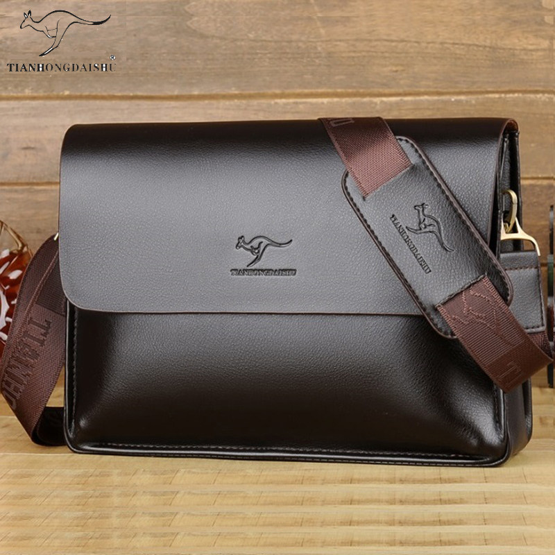 潮牌时尚男包单肩包男士斜挎包横款商务休闲包包斜跨小包背包皮包