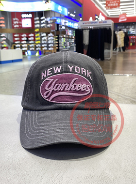 MLB情侣鸭舌帽男女同款字母刺绣户外休闲运动遮阳棒球帽3ACPV165N