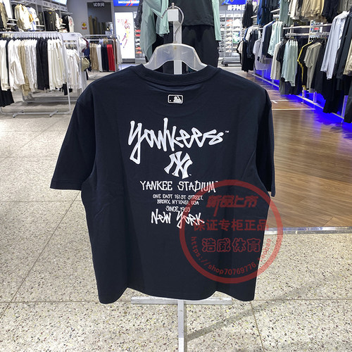 MLB短袖男女涂鸦印花运动体恤