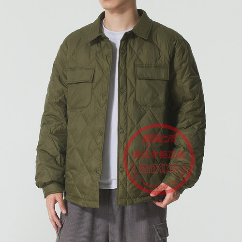 彪马男装运动保暖轻薄翻领羽绒服