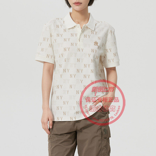 MLB短袖T恤男女装2026夏季新款情侣运动服复古休闲透气翻领POLO衫