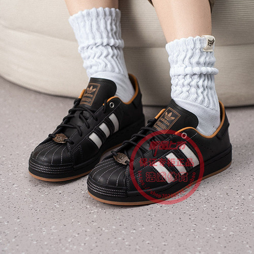 Adidas三叶草男女贝壳头低帮板鞋