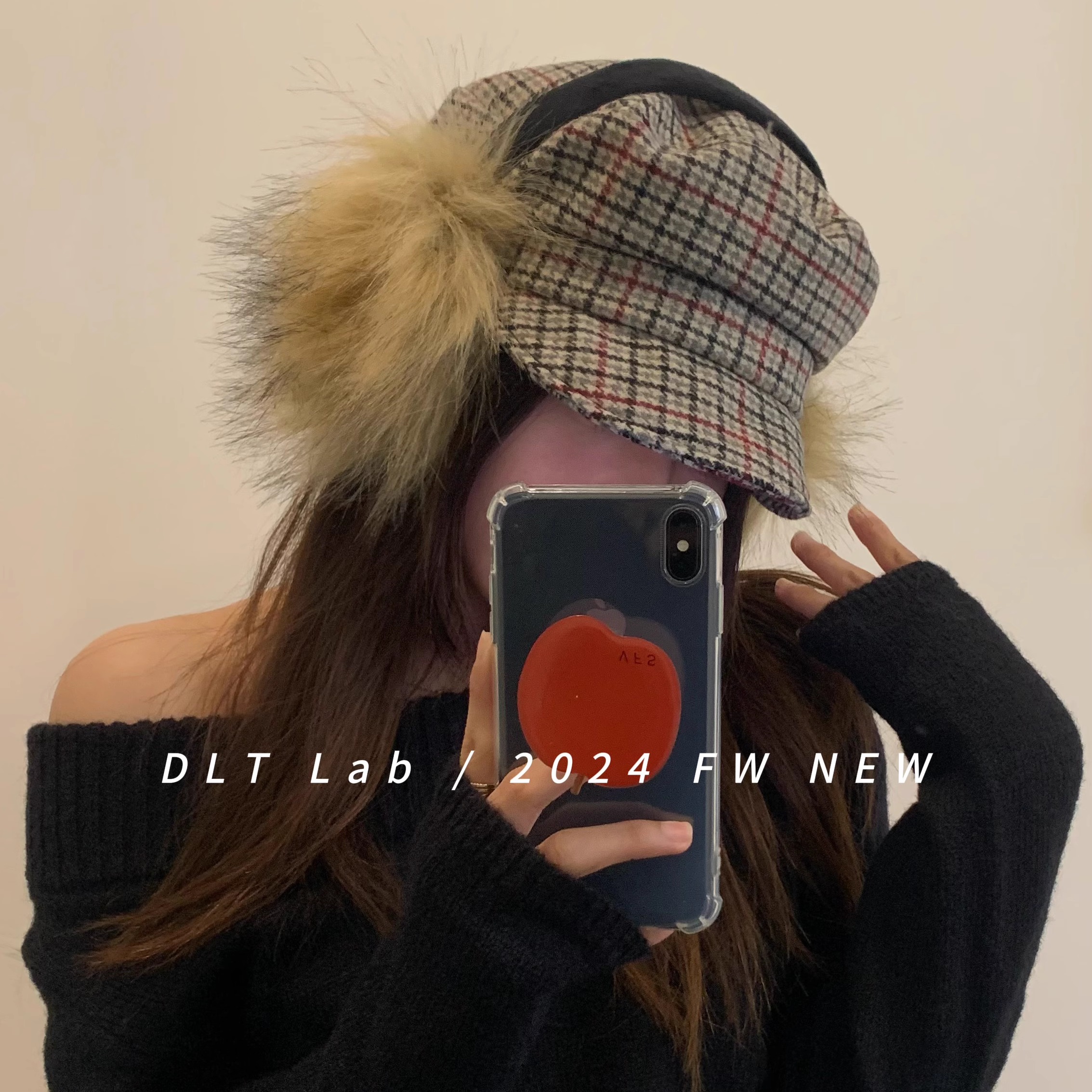 DLTLab丁老头2024秋冬新品耳罩保暖防寒貉子毛耳捂子可爱毛绒韩系