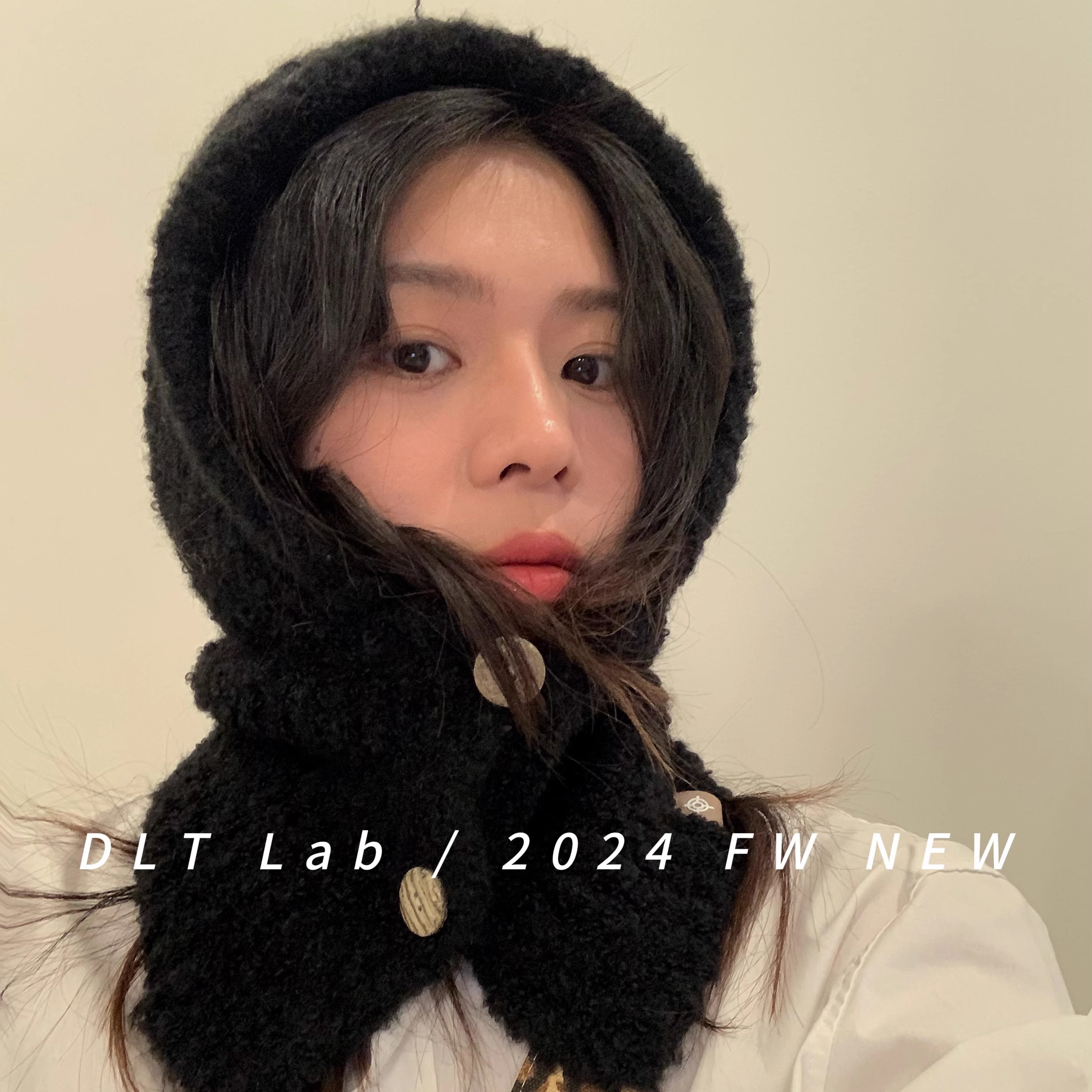 套头帽子DLTLab围巾一体圈圈纱