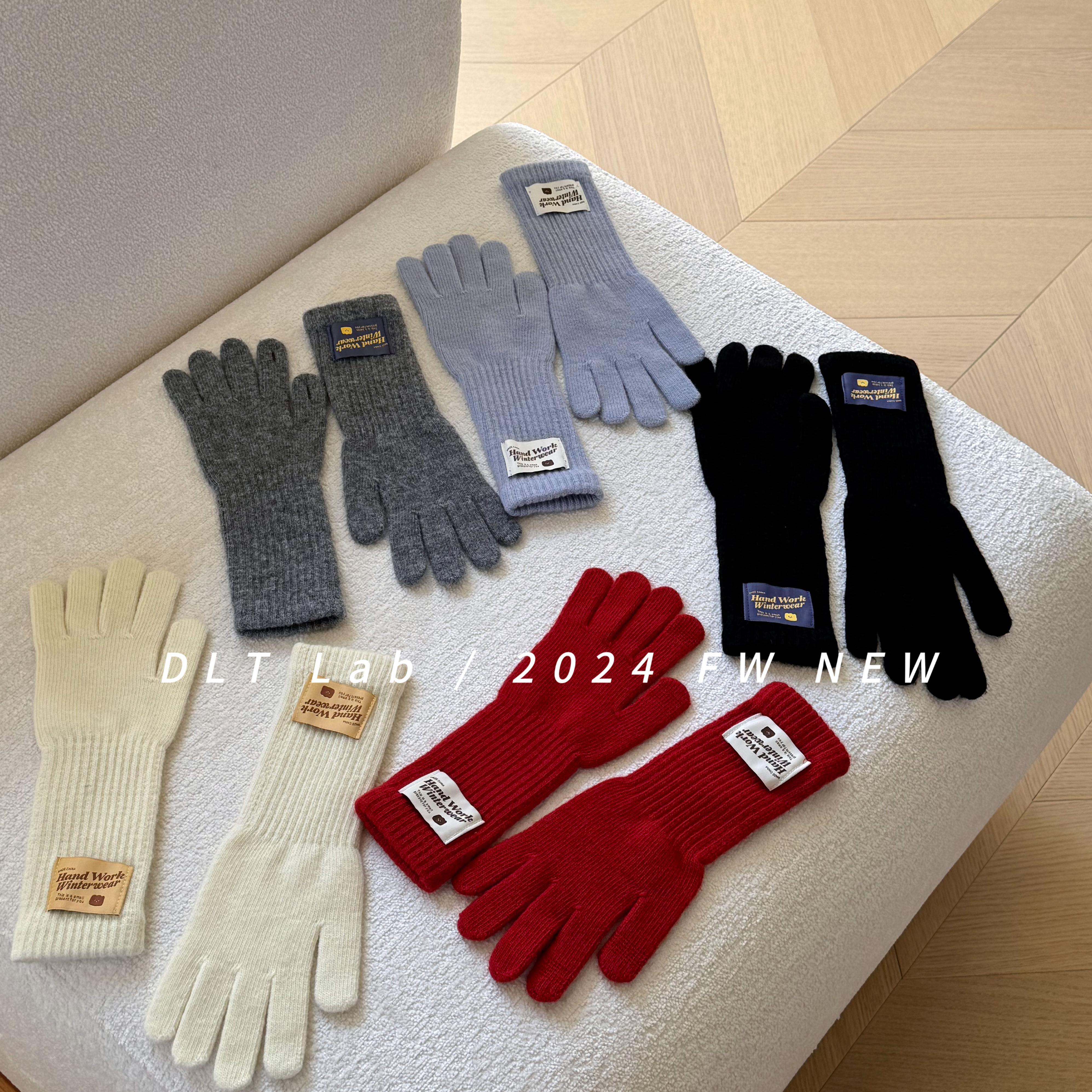 新品防寒毛线手套DLTLab针织分指