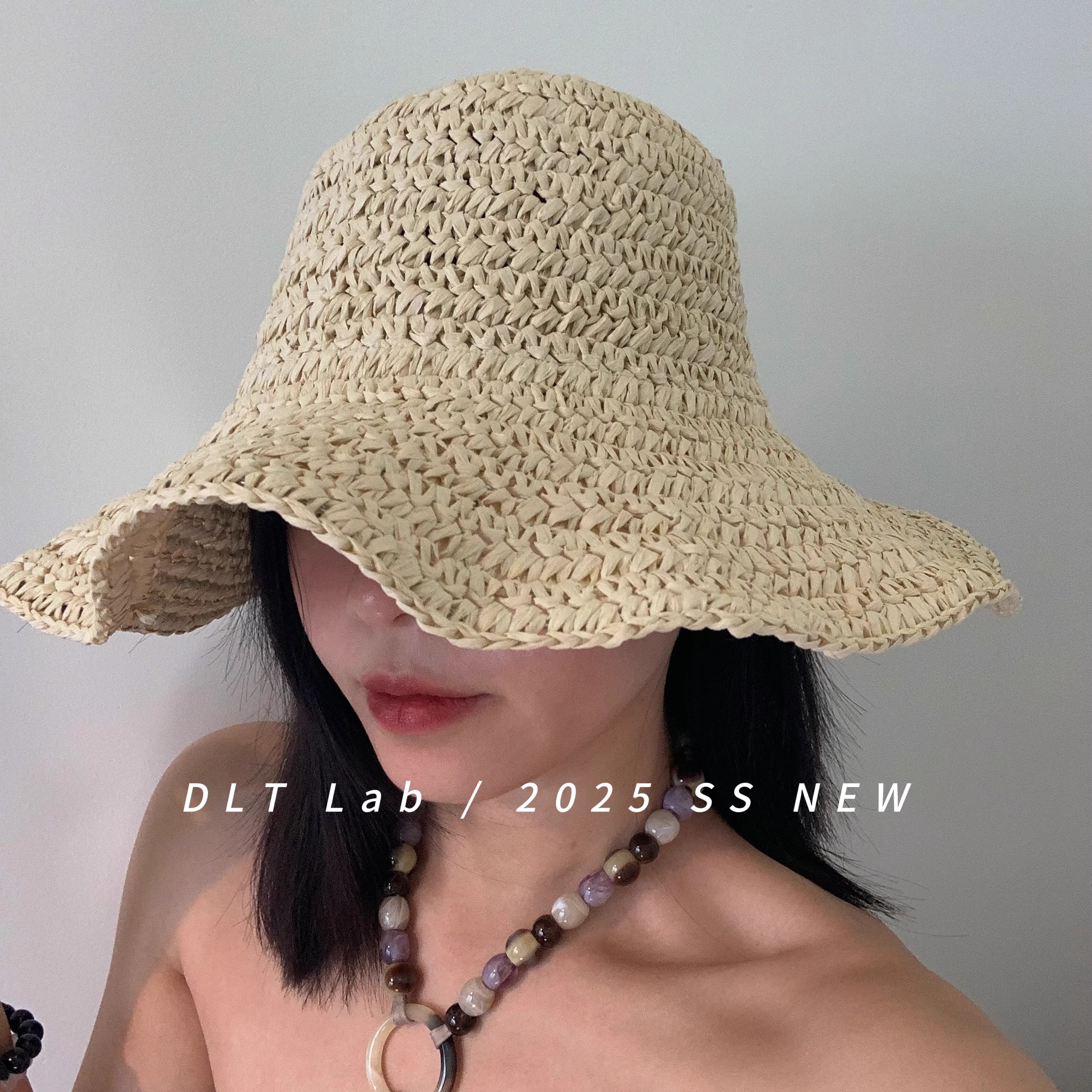 春夏新品大檐草帽女简约大头围