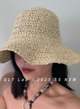 春夏新品大檐草帽女简约大头围