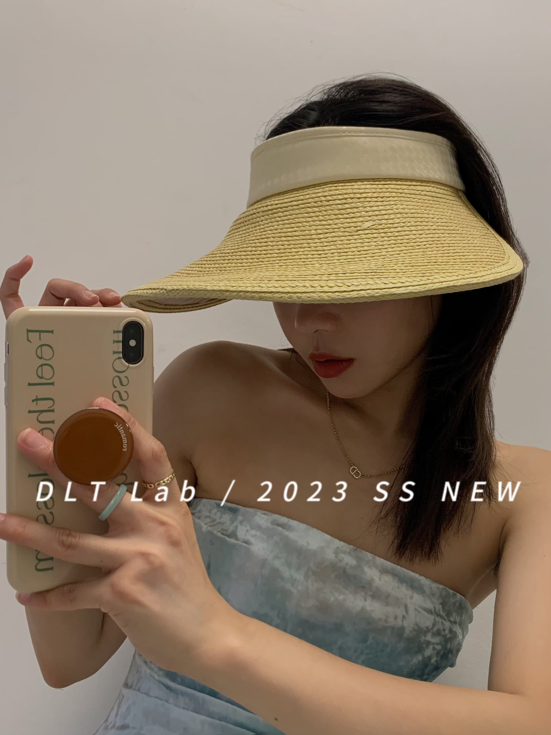 空顶草帽逛街休闲女春夏大檐防晒