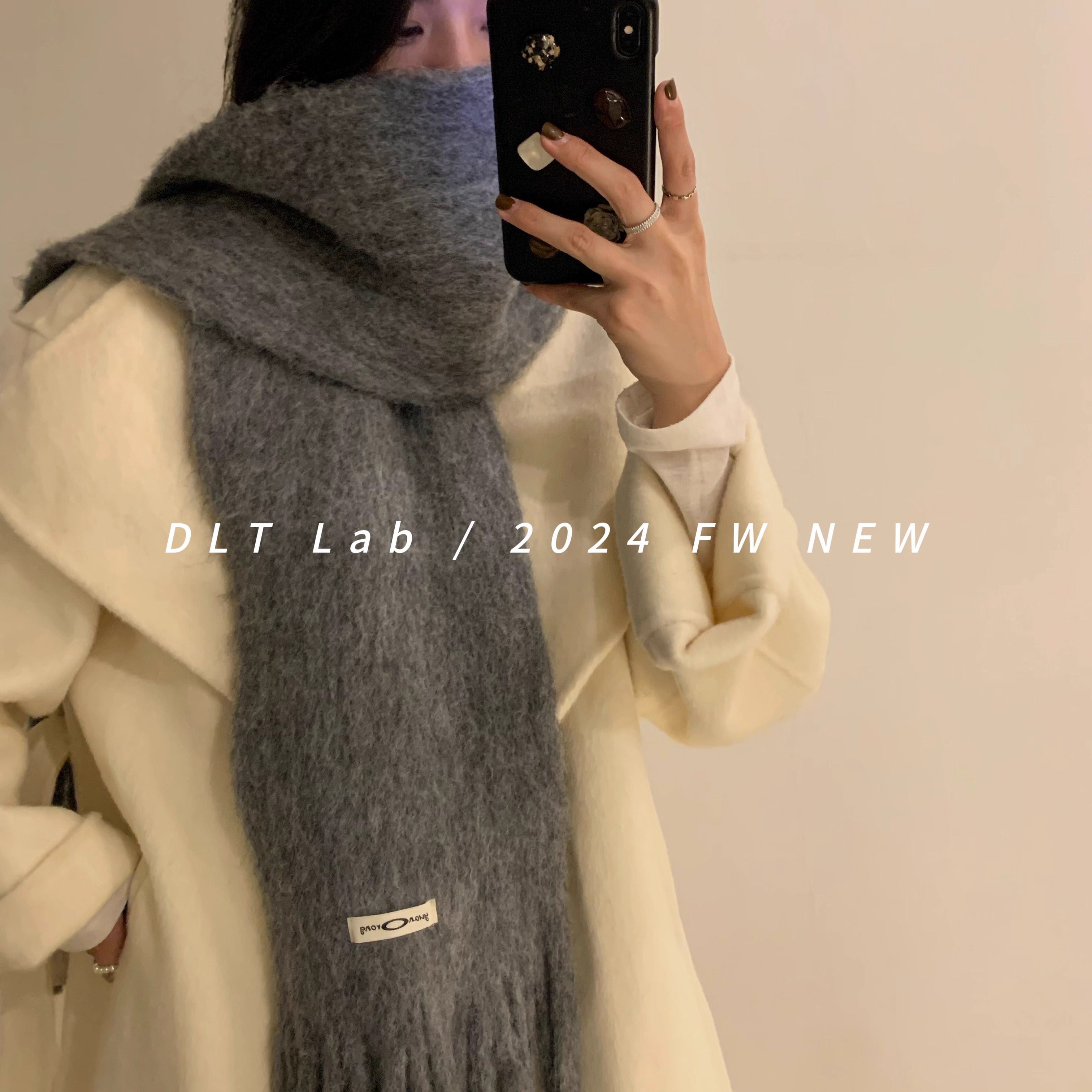 秋冬高级感女保暖围巾