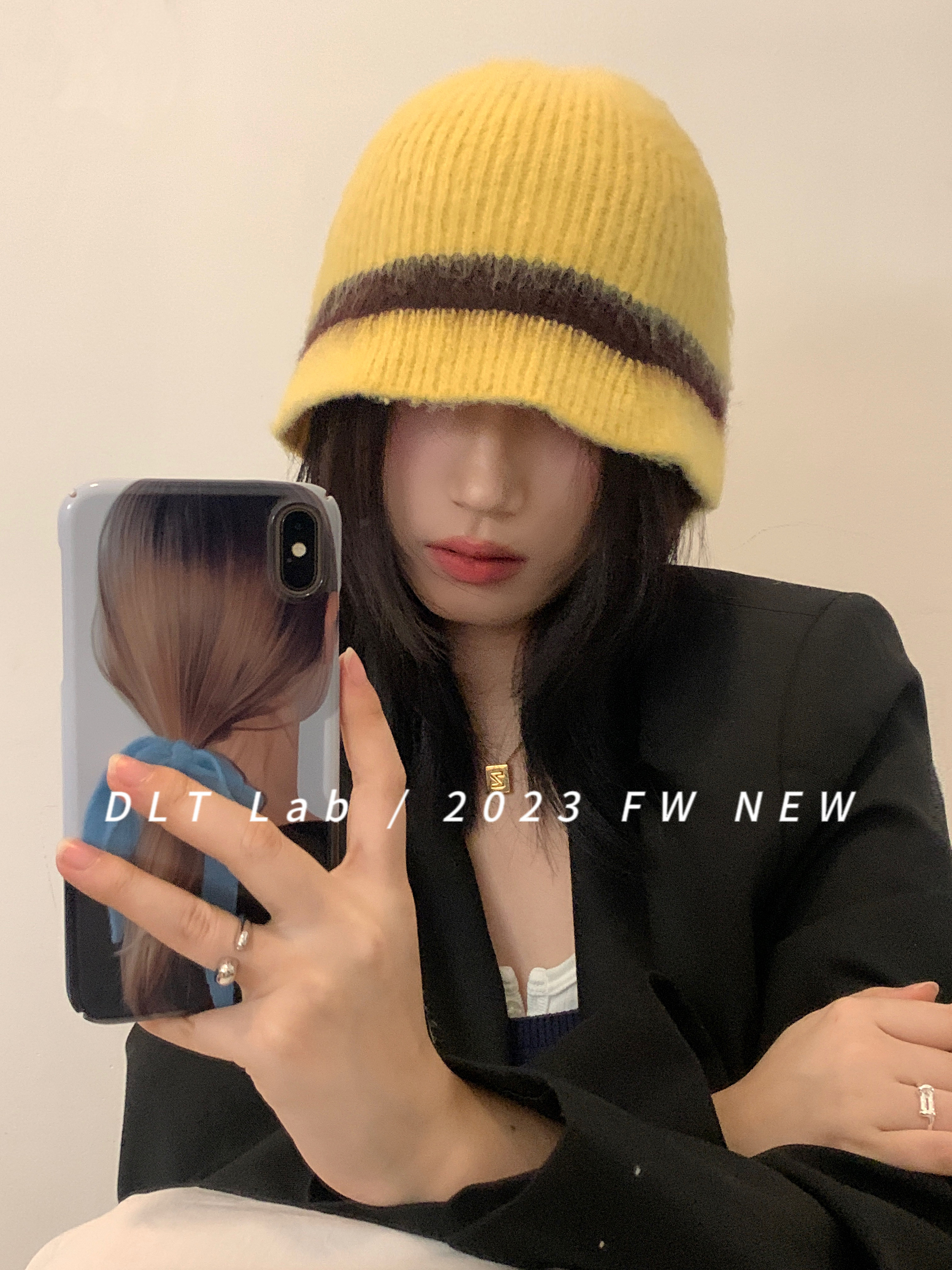 针织帽逛街休闲女秋冬挡风