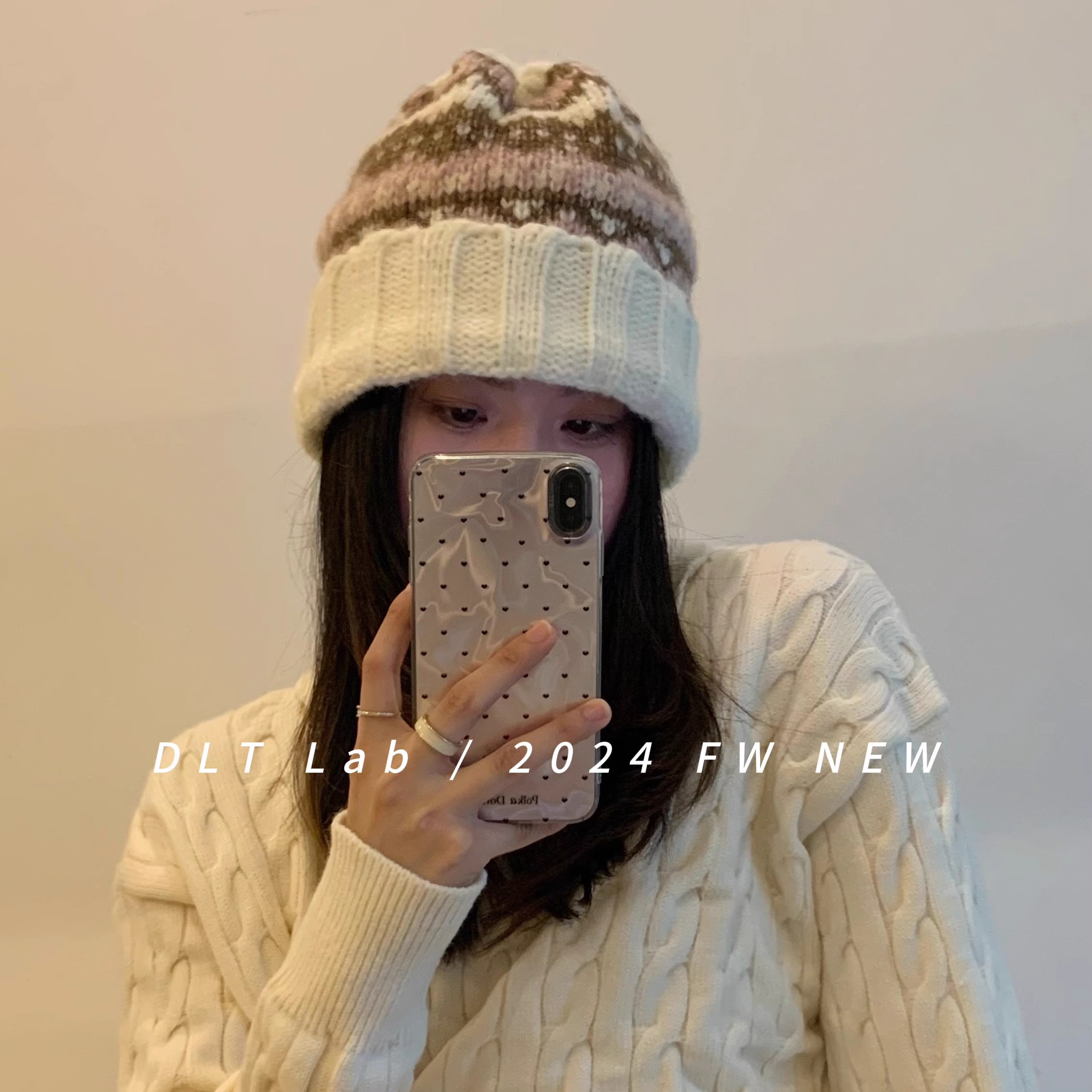 毛线帽子出游复古女秋冬帽子