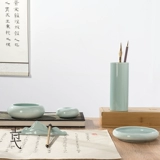 Керамика чернила таблетка держателя ручки держателя ручки, капельная ручка, чернила цилиндра для стирки, таблетка, четыре набора сокровищ