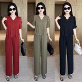 气质穿搭一整套薄款 高级感2026时尚 新款 女夏季 洋气休闲两件套 套装