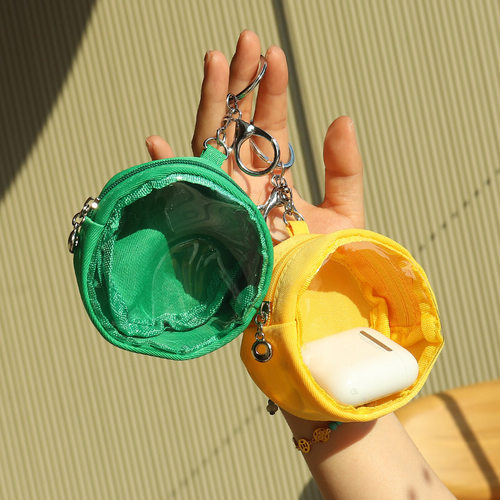 mini圆形小包PVC透明零钱包痛包