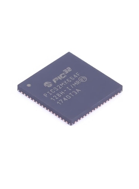 原装正品 PIC32MX664F128H-I/MR QFN-64 32位微控制器