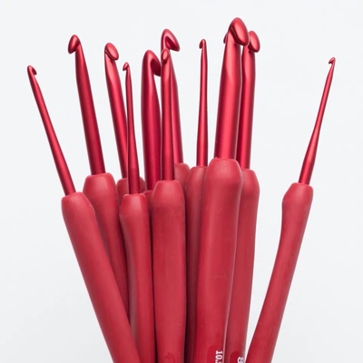 清货 2支包邮日本Tulip郁金香广岛进口编织钩织工具单支ETIMO红色