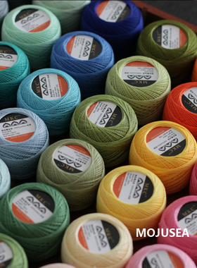 5个包邮MKC80MKE号蕾丝线10g平替国产微钩捻度线手编梭编彩色长绒