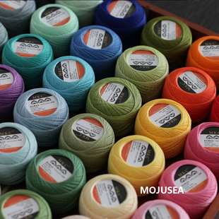 5个 MKC80MKE号蕾丝线10g平替国产微钩捻度线手编梭编彩色长绒 包邮