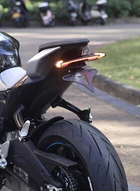 适用于春风500SR 675SR-R 675NK改装短尾牌照架配件车牌架 牌照框