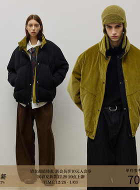 LR MADE 25AW 双面穿 Teflon™三防&灯芯绒 90白鸭绒羽绒服外套