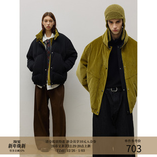 Teflon™三防&灯芯绒 双面穿 25AW 90白鸭绒羽绒服外套 MADE