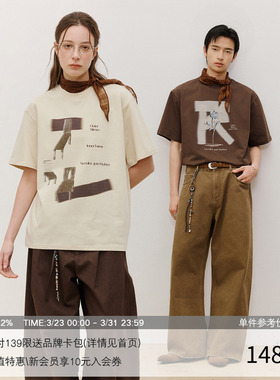 LR MADE 26SS 凉感Sorona® LR衍生元素贴画印花 圆领短袖T恤