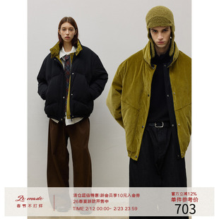 LR MADE 25AW 双面穿 Teflon™三防&灯芯绒 90白鸭绒羽绒服外套