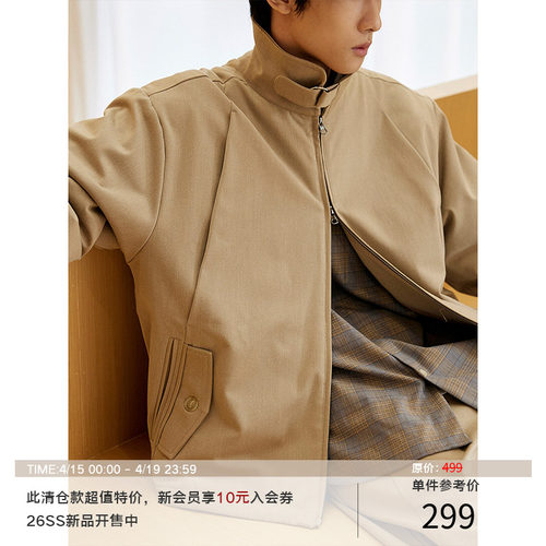 LRMADE23AW金属扣棉服外套