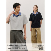 凉感Sorona® 26SS 撞色肌理内领 复古假两件短袖 POLO衫 MADE