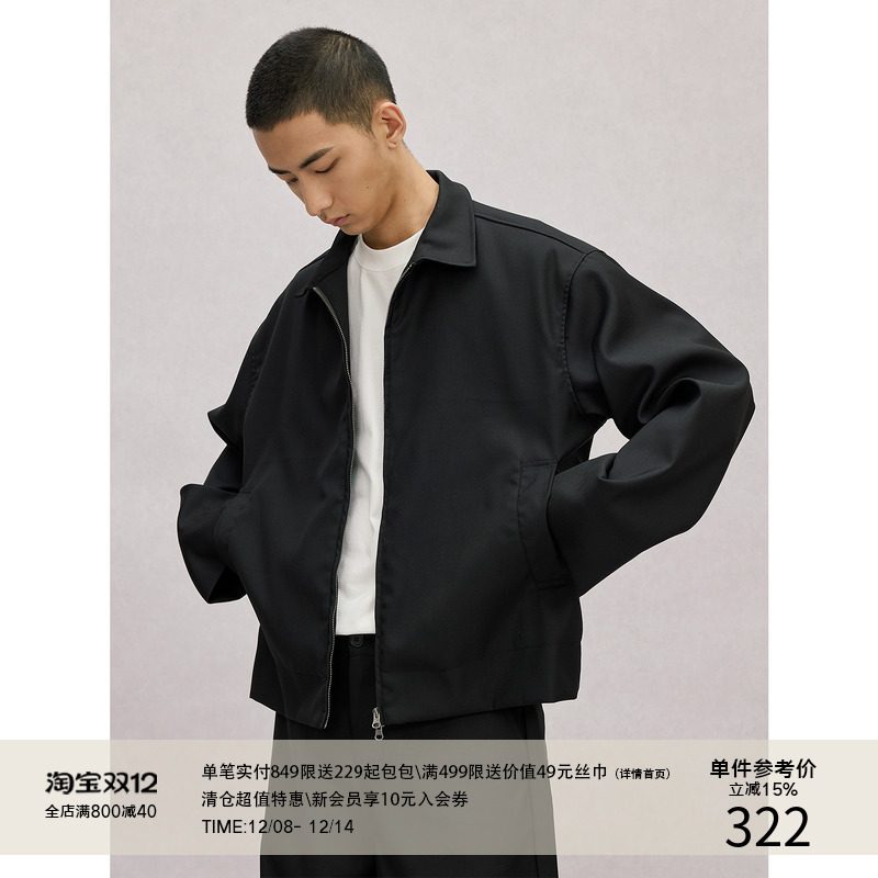 LR MADE 25SS 复合挺阔工艺 简约廓形短款 翻领外套行政夹克