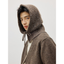 帽子围脖一体 羊毛混纺保暖针织帽 25AW 巴拉克拉法帽 MADE