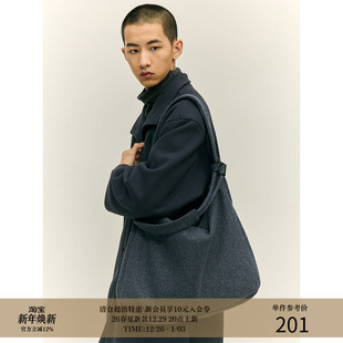 MADE 斜挎单肩 24AW 毛呢质感 休闲通勤托特包挎包 可拆卸肩带