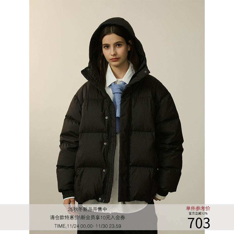 LR MADE 24AW鲁道夫三防 气凝胶蓄热 90白鸭绒保暖连帽羽绒服外套