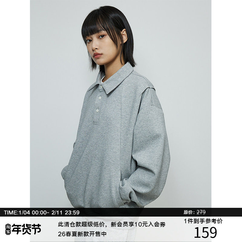 LR MADE 24SS肩位立体褶 双层面料 简约Cleanfit口袋长袖POLO衫