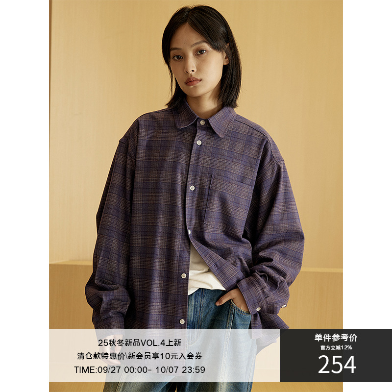 LRMADE23AW格子长袖衬衫