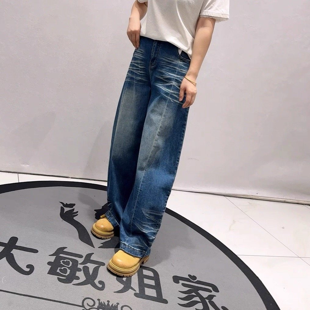 豪雅依绣9907春季新款欧货牛仔裤加大码女装胖妹妹百搭显瘦弯刀裤,女装/女士精品,常规大码外套,淘宝优惠券,粉丝福利购,淘宝优惠卷