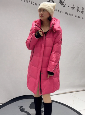 芮娜依莲冬季新款大码羽绒服外套