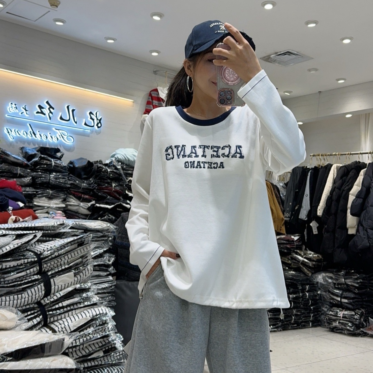 妃儿红冬季新款大码欧货卫衣上衣