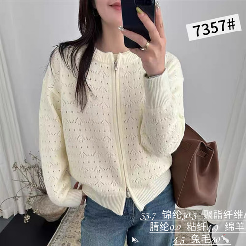 妃儿红初冬新款大码显瘦开衫外套