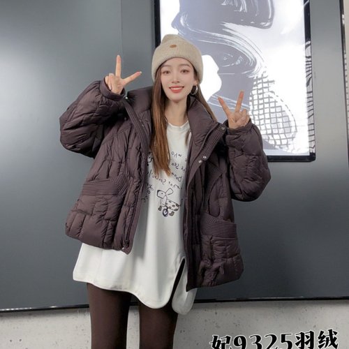 妃儿红冬新款大码欧货羽绒服外套