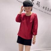 欧货国风衫 加大码 女装 女权贵族1631年货春款 胖妹妹百搭气质衫 上衣