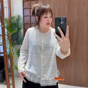 胖妹妹百搭上衣 女装 妃儿红5071冬新款 欧货圆领女人味打底加大码